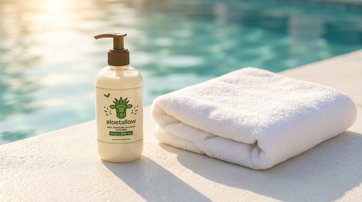 Beef Tallow After Sun Lotion: Why This Combination Was Built for UV Recovery