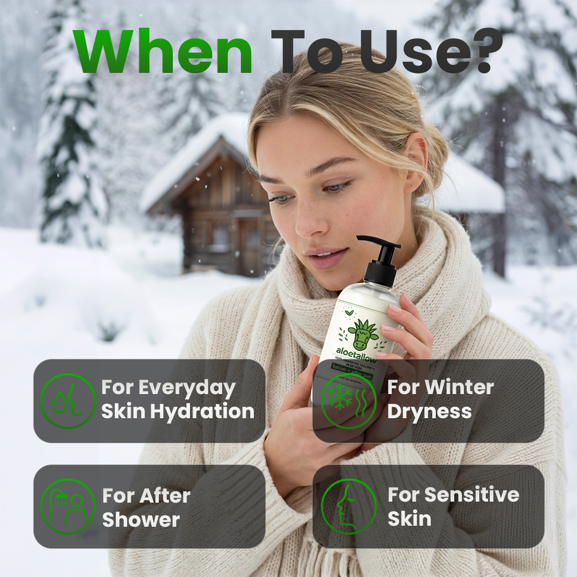 AloeTallow -  Clean Hydration Lotion  | Tallow + Aloe