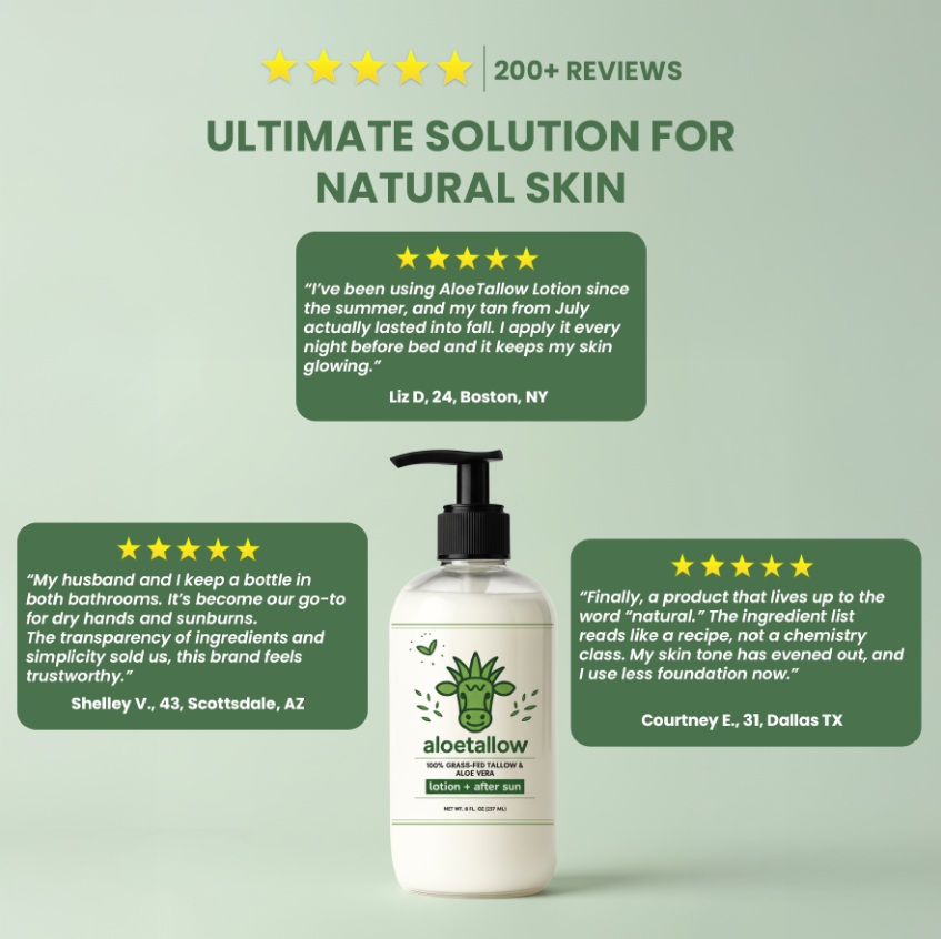 AloeTallow -  Clean Hydration Lotion  | Tallow + Aloe