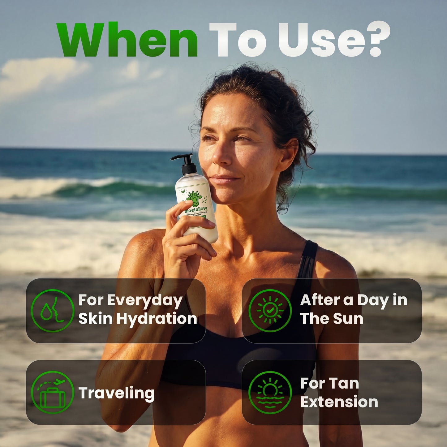 Tallow + Aloe Face & Body Lotion | 8 Clean Ingredients