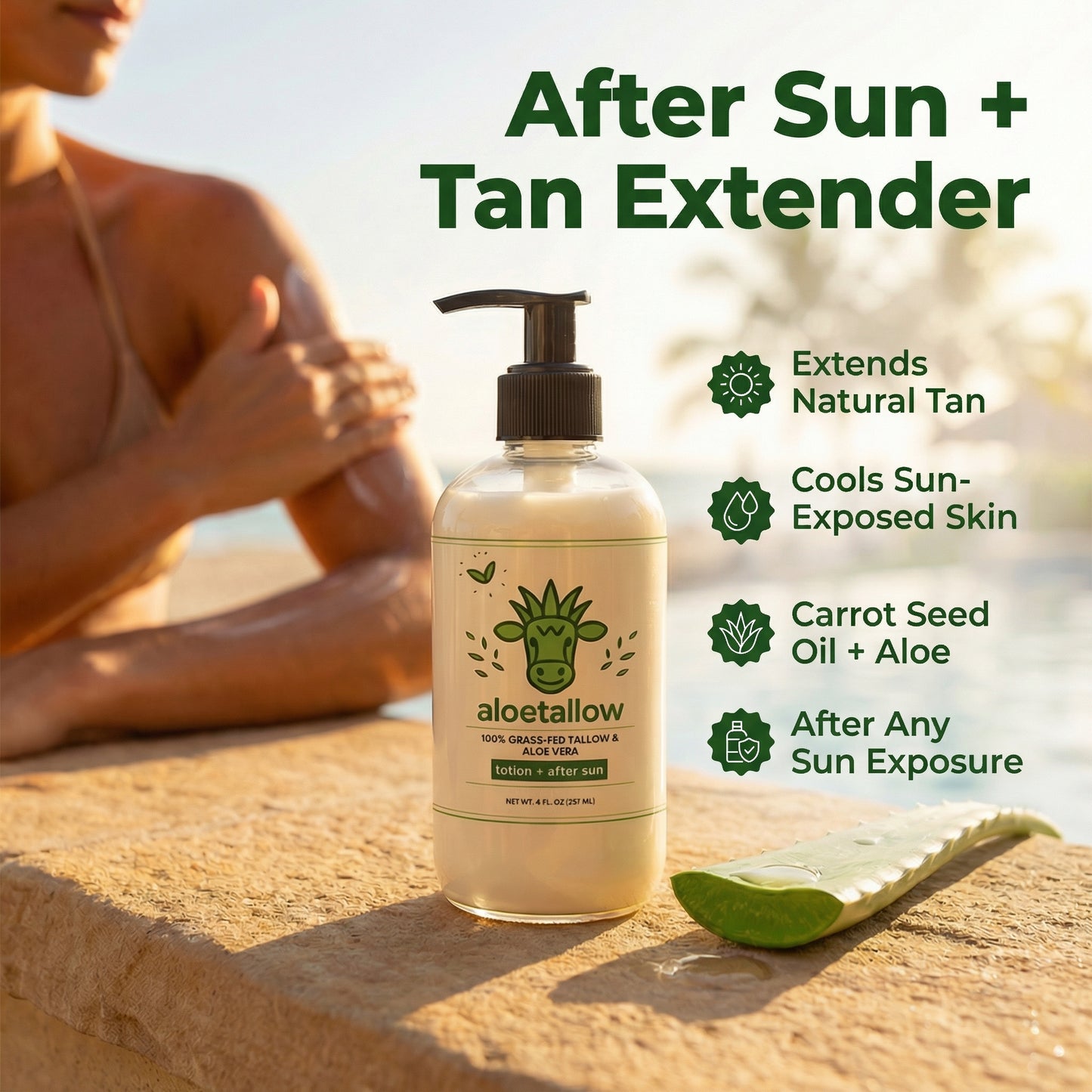 Tallow + Aloe Face & Body Lotion | 8 Clean Ingredients