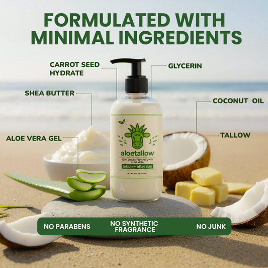 Tallow + Aloe Face & Body Lotion | 8 Clean Ingredients