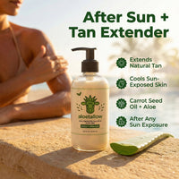 aloetallow lotion for after-sun care